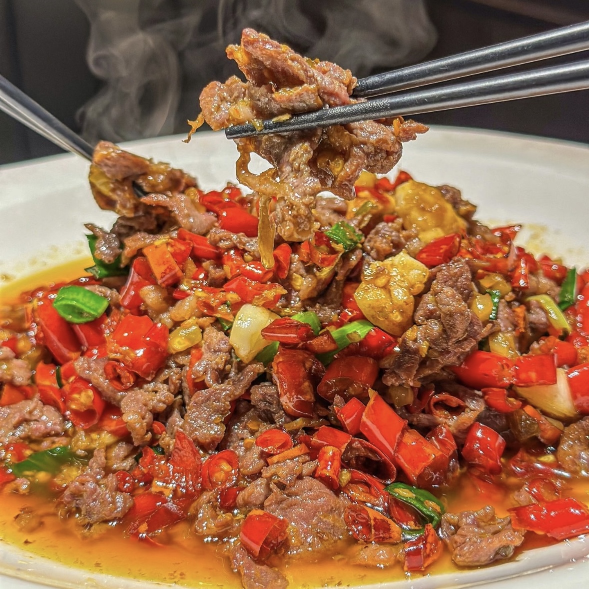 Food&Culture-湘菜Stir-Fried Beef with Chili Peppers.jpg